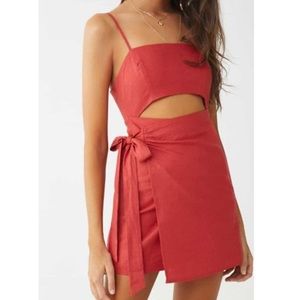 Cut out wrap dress